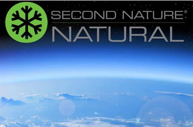 Second Nature Natural logo on space sky