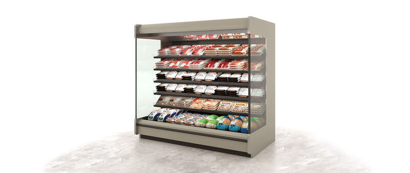 produce case low front multideck front load merchandiser